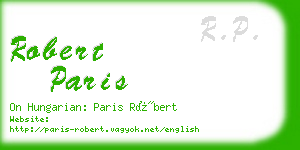 robert paris business card